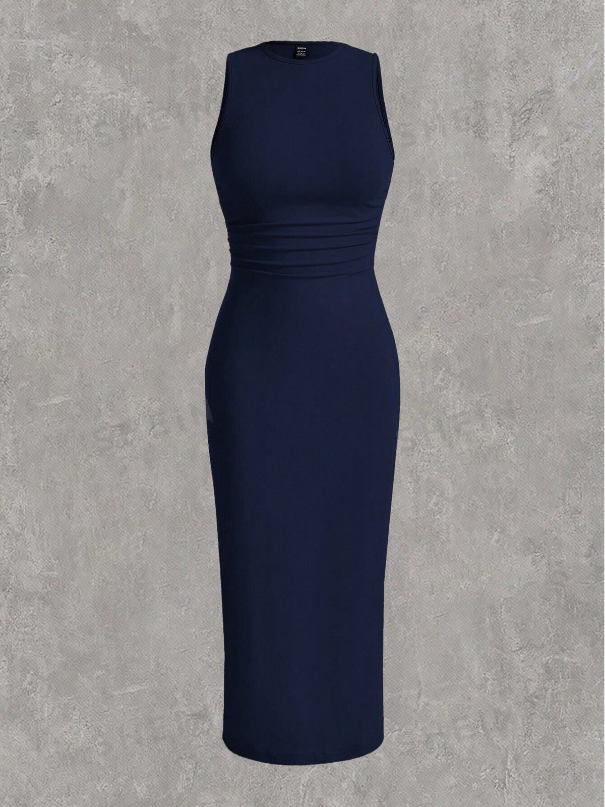 SHEIN EZwear Women's Plus Size Solid Knit Bodycon Dress