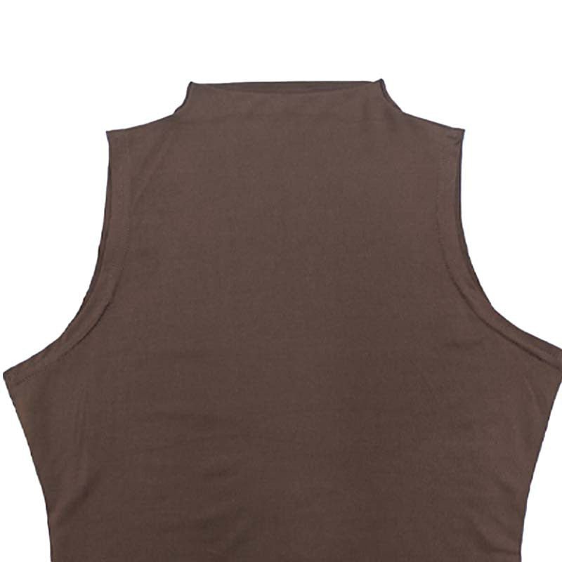The Sleek Strap | Solid Color Crew Neck Suspender Maxi Dress
