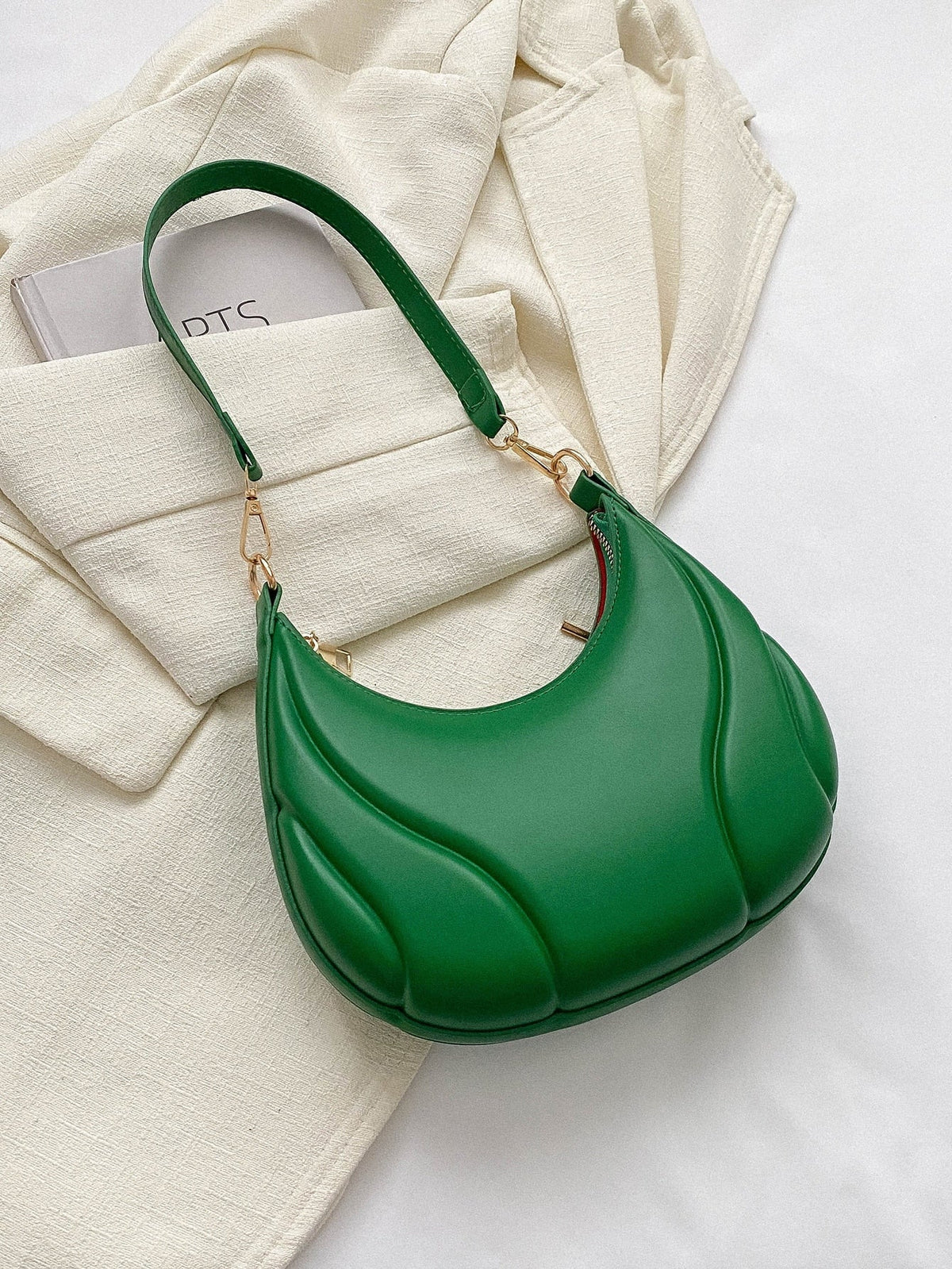 Solid Color Versatile Shoulder Bag For Women