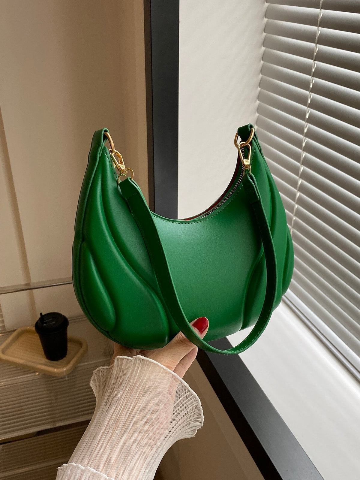 Solid Color Versatile Shoulder Bag For Women