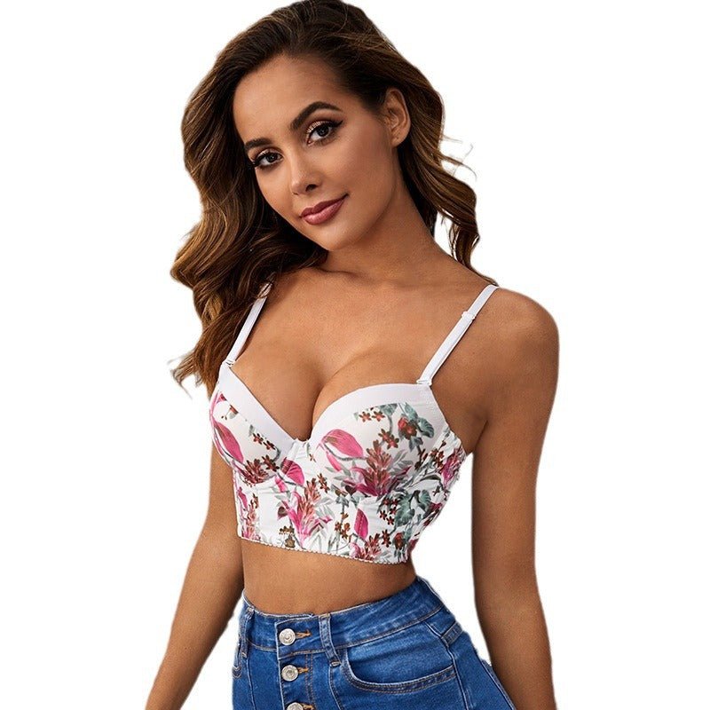The Floral Charm | Women's Lace Floral Underwire Push-Up Bra