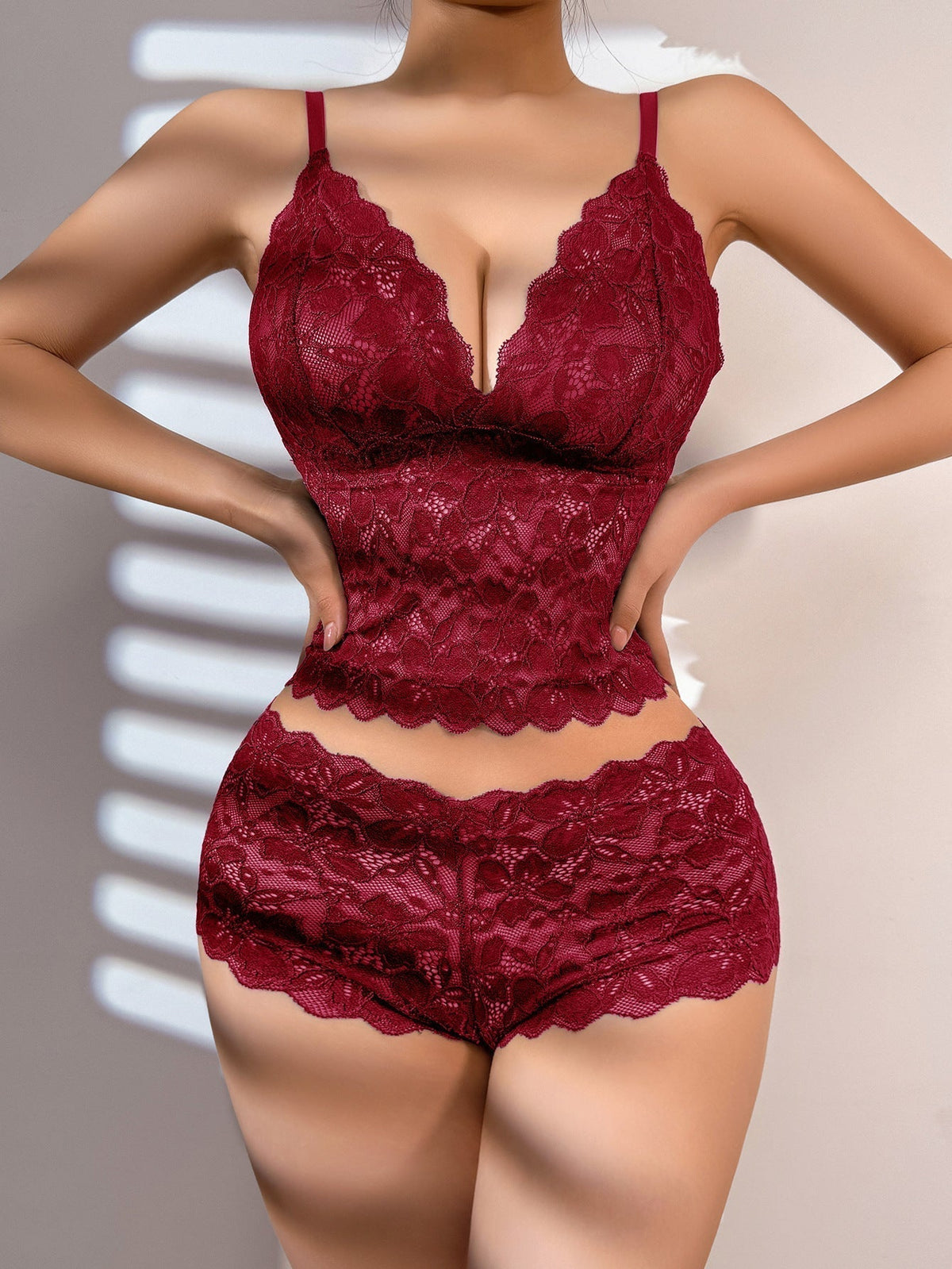 The Lace Back | Lace Wireless Triangle Cup Bra & Panty Set
