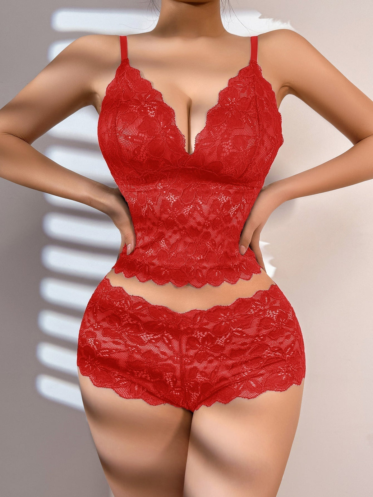 The Lace Back | Lace Wireless Triangle Cup Bra & Panty Set