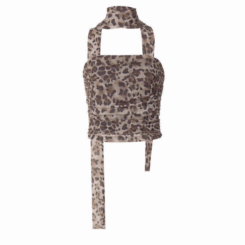 The Leopard Spice | Leopard Print Strapless Tube Crop Top