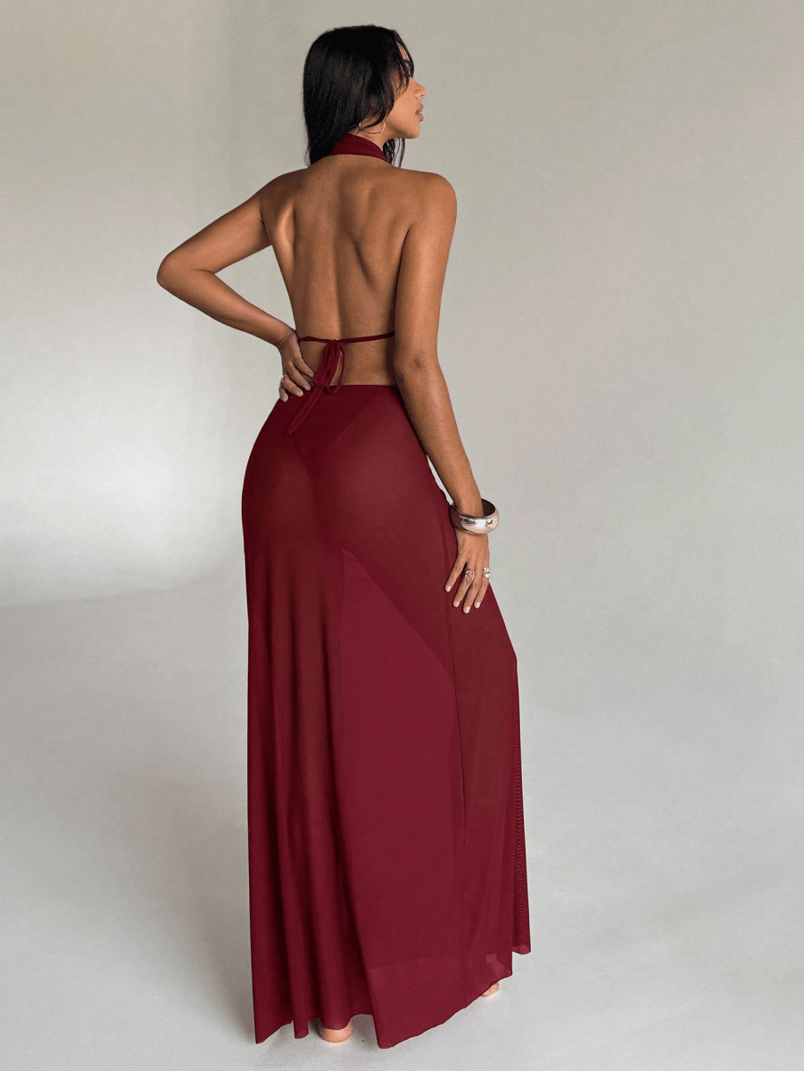 Aura Dress – Draped with an Open Back