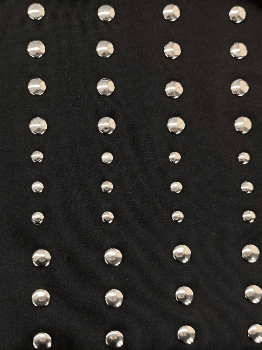 Berlin Studded Dress – Halter Mini with Open Back