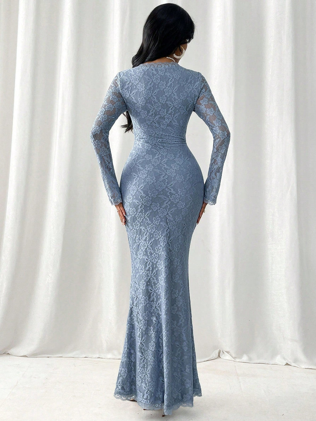 Women's Lace Bodycon Mermaid Dress