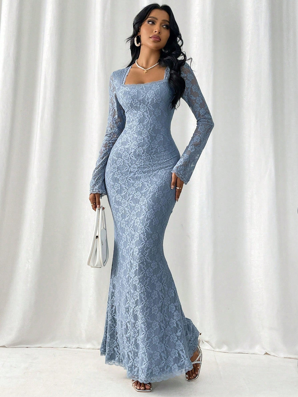 Women's Lace Bodycon Mermaid Dress