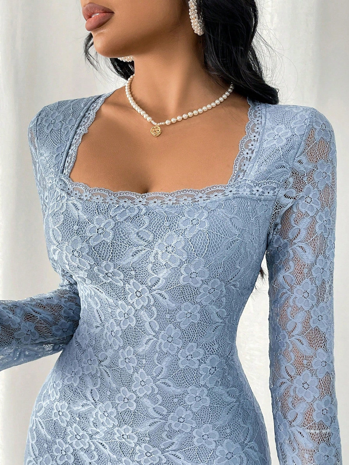 Women's Lace Bodycon Mermaid Dress