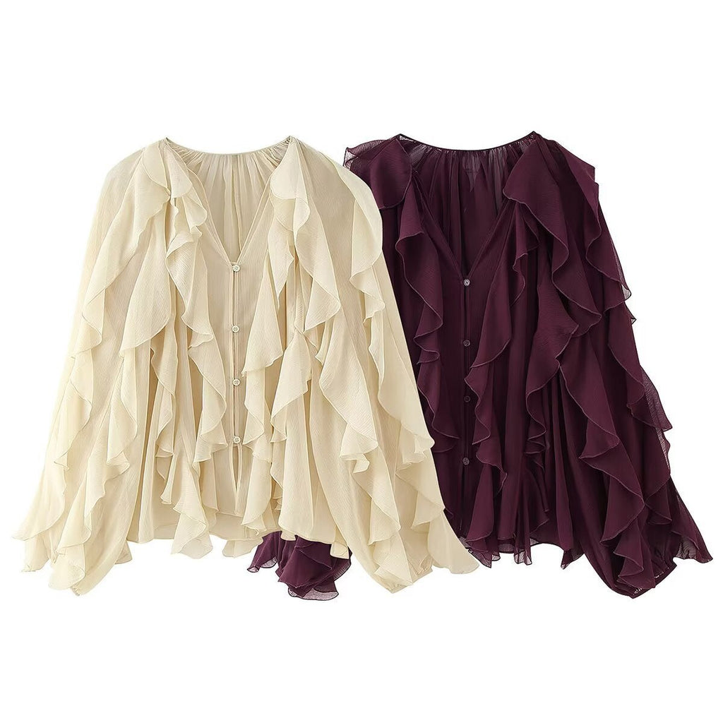 Women's Laminated Decorative Shirt