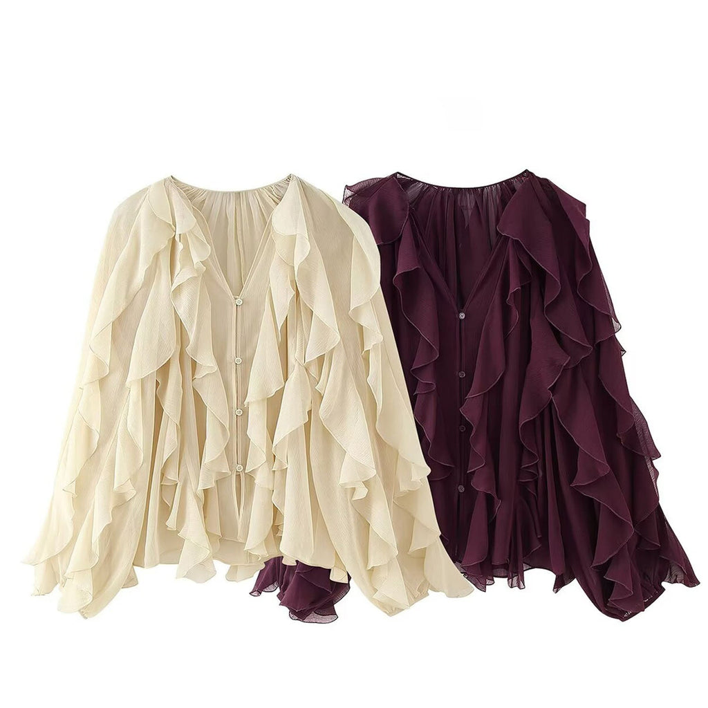 Women's Laminated Decorative Shirt