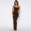 The Midnight Elegance | Women's Plus-Size Ice Silk V-Neck Long Nightdress