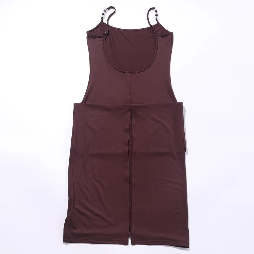 The Midnight Elegance | Women's Plus-Size Ice Silk V-Neck Long Nightdress